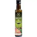 Aceite de Semilla de Uva 250ml - Refinado - Italia - 100% Puro y Natural - Aceite de Uva los Mejores Beneficios para Cocinar - Grapeseed Oil - Botella de vidrio