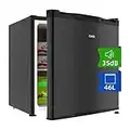 CHiQ Mini Bar Kühlschrank 46 L,Mini Kühlschrank,49,6 x 47,4 x 44,7 cm (HxBxT),F Energieverbrauch 100 kWh/Jahr,Sehr Leise 35db,12 Jahre Garantie auf den Kompressor