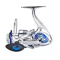 Diwa Mulinelli Da Pesca Spinning per Acqua Salata Acqua Dolce 3000 4000 5000 6000 7000 Bobine Ultra Liscia Ultraleggera Potente Trota Cuscinetti Sfera in Metallo Corpo Mulinelli da Pesca sul Ghiaccio