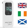 AlcoSense Lite 2 Breathalyser/Alcohol Tester for UK, Ireland and Scotland/CE Approved Alcohol Detector & Home Breathalyzer