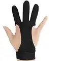 COITEK Archery Glove S M L XL Black Feather Bow Shooting Hunting Protect Gloves for Male Female Youth Adult (L)