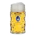 1 Liter HB" Hofbrauhaus Oktoberfest Edition" Dimpled Glass Beer Stein