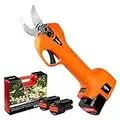 Pruning Shear Battery Powered, Kebtek Electric Pruning Shears Cordless Portable Electric Pruner with 2Pack 2Ah Rechargable Batteries -16.8V 25MM(0.98Inch)Cutting Diameter2