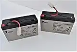 Technicat Heavy Duty Bait Boat Batteries - Pair - 6 Volt 12Amps - Higher amps longer running time!