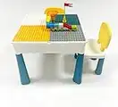 HH Home Hut Kids Table & Chair Desk Set Childrens Water Sand Activity Play & Build Bricks Included (3-6 years)