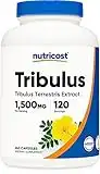 Nutricost Tribulus Terrestris Extract 1500mg, 240 Capsules - 45% Saponins, 120 Servings, Non-GMO, Gluten Free