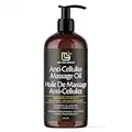 M3 Naturals Anti Cellulite Massage Oil Infused with Collagen and Stem Cell Help Tighten Tone Stretch Marks Cream Natural Skin Firming Cellulite Sore Muscle Moisturizing