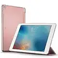 ESR iPad Air 2 Case, Lightweight Case with Trifold Stand and Auto Sleep/Wake Function, Translucent Frosted Back Cover, Yippee Series, Rose Gold