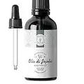 100ml Olio di Jojoba Bio, Spremuto a Freddo, Puro - 100% naturale per la cura di pelle, capelli, viso, barba - Flacone di vetro - Imbottigliato in Francia