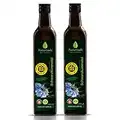 Naturzade Schwarzkümmelöl 1000ml Ungefiltert Glasflasche ( 2 x 500ml ), kaltgepresst, direkt vom Hersteller