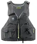 NRS Chinook Fishing Kayak Lifejacket (PFD)-Charcoal-L/XL