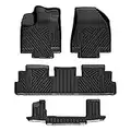 Mixsuper Custom Fit for Floor Mats 2022-2023 Nissan Pathfinder (7 Passenger Models Only) All Weather Floor Liners Durable 1st & 2nd & 3rd Row Mat Liner Set