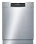 Bosch Hausgeräte SMU4HCS48E Serie 4 Smarter Geschirrspüler Unterbau, 60 cm breit, Besteckschublade, Made in Germany, Silence Programm besonders leise, Extra Trocknen auf Knopfdruck, Edelstahl