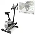 Bluefin Fitness TOUR 5.0 Exercise Bike | Home Gym Equipment | Exercise Machine | Spin Bike | Kinomap | Live Video Streaming | Video Coaching & Training | Bluetooth | Smartphone App | Black Grey Silver