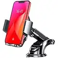 Beikell Handyhalterung Auto, 360° Drehbar Handyhalter fürs Auto mit EIN-Knopf-Release, Amaturenbrett Glasscheibe KFZ Handy Halterung, Kompatibel mit iPhone, Galaxy und andere Smartphone