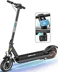 Gyroor Electric Scooter Adults with Dual Shock Absorbers Up to 31 Miles 18.6Mph,Turn Signal 500W Motor NFC Safety Lock,IP67 Core Components Waterproof Foldable Scooter Electric for Adults