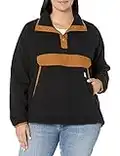 Carhartt Jersey de forro polar para mujer de corte holgado. Negro XS