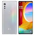 LG Velvet 5G (128GB, 6GB RAM) 6.8" OLED, Snapdragon 765, 48MP 4K Camera, US 5G/4G LTE AT&T Unlocked (Cricket, Latin/NOT for T-Mobile) LM-G900UM (64GB SD Bundle, Aurora Silver)