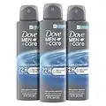 Dove Men+Care Antiperspirant Deodorant Dry Spray Clean Comfort 3 Count For Men 48-hour Sweat and Odor Protection with Triple Defense Technology 3.8 oz