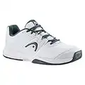 HEAD Men's Revolt Court Men Tennis shoes, White Dark Grey, 9.5 UK