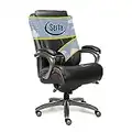 Serta Big and Tall Smart Couches Blissfully Executive Chaise de Bureau, Noir