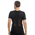 ActivePosture® - Posture Corrector Shirt for Men | The Original Posture T-Shirt for Back Support Relieves Tension and Pain | Shoulder and Back Support tshirt | Large - Black