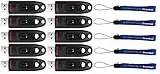 SanDisk Ultra 512GB USB 3.0 Flash Drive (Bulk 10 Pack) Works with Computer, Laptop, 130MB/s 512 GB PenDrive High Speed Memory Storage (SDCZ48-512G-U46) Bundle with 5 Everything But Stromboli Lanyards