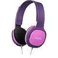 Philips Casque Audio pour Enfants/Écouteur Filaire avec Limite de Volume (85dB), Coussinets Doux, Arceau Ergonomique/Philips SHK2000PK/00 - Rose-Lila