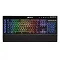CORSAIR K57 RGB Wireless Gaming Keyboard - <1ms response time with Slipstream Wireless - Connect with USB dongle, Bluetooth or wired - Individually Backlit RGB Keys, Black