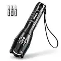 Linkax Torcia LED alta potenza Torcia elettrica Torce LED Flashlight 800LM Fuoco Regolabile Impermeabile 5 modalità di illuminazione Torcia tattica (1)