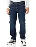 Levi's Men's 514 Straight Z1485 Medium Indigo Worn Jeans, 34W / 34L