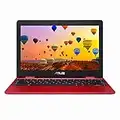 ASUS Chromebook C223NA 11.6" HD Laptop (Intel Celeron N3350, 4GB RAM, 32G eMMC, Chrome OS), Red