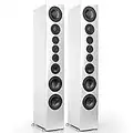 Nubert nuVero 170 | Weißes Standlautsprecherpaar | 2 Stück High End Standlautsprecher | Lautsprecher für Musikgenuss | HiFi Qualität auf höchstem Niveau | Passive Standboxen 4 Wegen Made in Germany