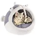 Caneem Cueva de Gato de Peluche, Casa de Dormir para Gatos semicerrada con Almohadilla extraíble, Camas de la Tienda del Gato de la casa de los Gatos de Interior para la Sala