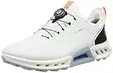 ECCO Men's Biom C4 BOA Gore-TEX Waterproof Golf Shoe, White, 9-9.5