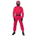 Amscan 9915292 - Unisex Adults Officially Licensed Squid Game Guard Deluxe Fancy Dress Costume Size: Large