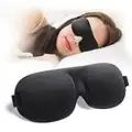 Sleep Mask for Back and Side Sleeper, 100% Block Out Light, Eye Mask Sleeping of 3D Night Blindfold, Ultralight Travel Eye Cover