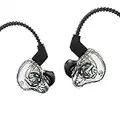 Yinyoo KBEAR KS1 in Ear Monitor, Dual Magnetic Circuit Dynamic HiFi, auricolari cablati per bassi profondi, cuffie in-ear a cancellazione del rumor