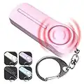 Self Defense Personal Alarm Keychain – 130 dB Siren Personal Safety Protection Device with LED Light – Safesound Emergency Security Alert Key Chain Whistle for Women, Kids, and Elderly by WETEN (pink)