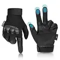 SPORWAY Gants Tactiques Militaires à Écran Tactile pour Homme Femme, Gants Moto de Protection des Articulations, Gants de Sports de Plein Air Durables pour L'équitation, Le Tir, la Chasse