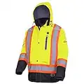 Pioneer 5408 V1210160-XL Nano Heated Insulated Safety Jacket, Hi-Viz Yellow/Green, XL (Power Bank Not Included)