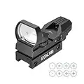 ESSLNB Red Dot Caccia 4 Reticoli 5 Impostazioni di Luminosità Punto Rosso per Fucile con Attacco per Guida Weaver/Picatinny da 20 mm/ 22 mm Impermeabile Antiurto per Caccia