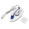 Portable Foldable Handheld Steam Travel Iron Folding Compact Handheld Flat Travel Steam Iron Temperature Control (US Plug)