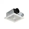 Broan-NuTone 671 Ventilation Fan, White Square Ceiling or Wall-Mount Exhaust Fan, 6.0 Sones, 70 CFM