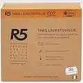 R5 - Eco Tabs Lavastoviglie - pastiglie lavastoviglie, 100% di tensioattivi di origine vegetale da fonti rinnovabili - Senza Profumi e Coloranti, 30 Tabs 30 lavaggi.