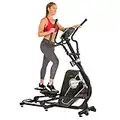 Sunny Health & Fitness Magnetic Elliptical Trainer Elliptical Machine with LCD Monitor and Heart Rate Monitoring - Circuit Zone - SF-E3862