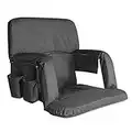 KHOMO Ger-1133 Stadion Bleacher und Sitzbank, Polyester, Schwarz, Stadium and Bench Seat Chair