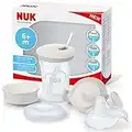 NUK 3-in-1 Set per imparare a bere con Trainer Cup Bicchiere Antigoccia (6+ mesi), Magic Cup 360° Tazza (8+ mesi) e Action Cup Tazza per Bambini (12+ mesi) | 230 ml | Senza BPA | Bianco (cuori)