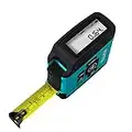 ACPOTEL 2-in-1 Digital Tape Measure - LCD Display 16Ft Tape Measure, USB Rechargeable Instant Data Display Tape Measure, 20 Groups Historical Memory for Accurate Measuring