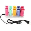 Travel Hot Rollers, Hot Rollers For Medium Hair Professional Electric Heated Roller Curling Roll Hair Tube Hair Styling Tool Compact Electric Hair Rollers